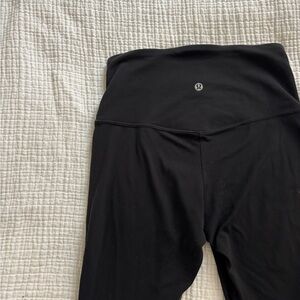 Lululemon Black High-Waisted flared leggings